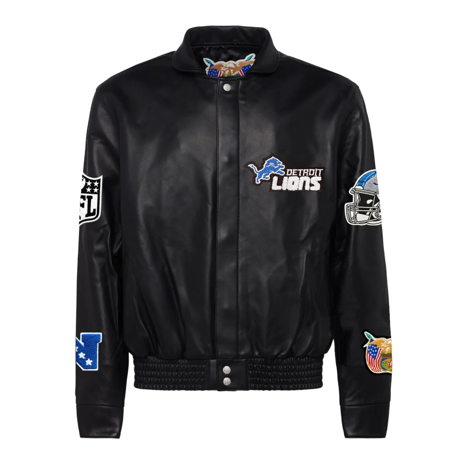 Detroit Lions Jeff Hamilton Full Leather Jacket svj (1)