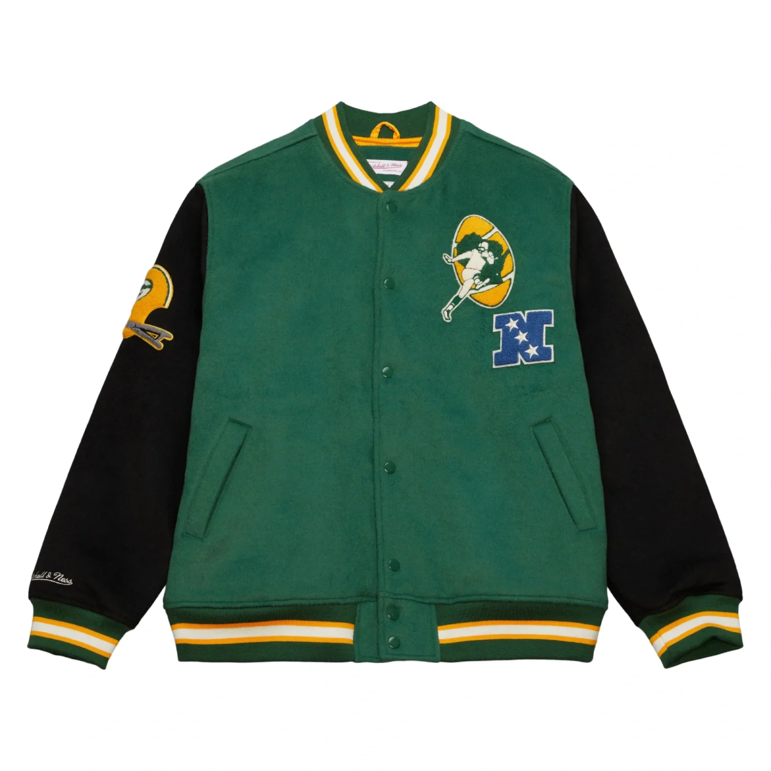 Green Bay Packers Hardwood Classics Team Legacy Varsity Jacket svj (6)
