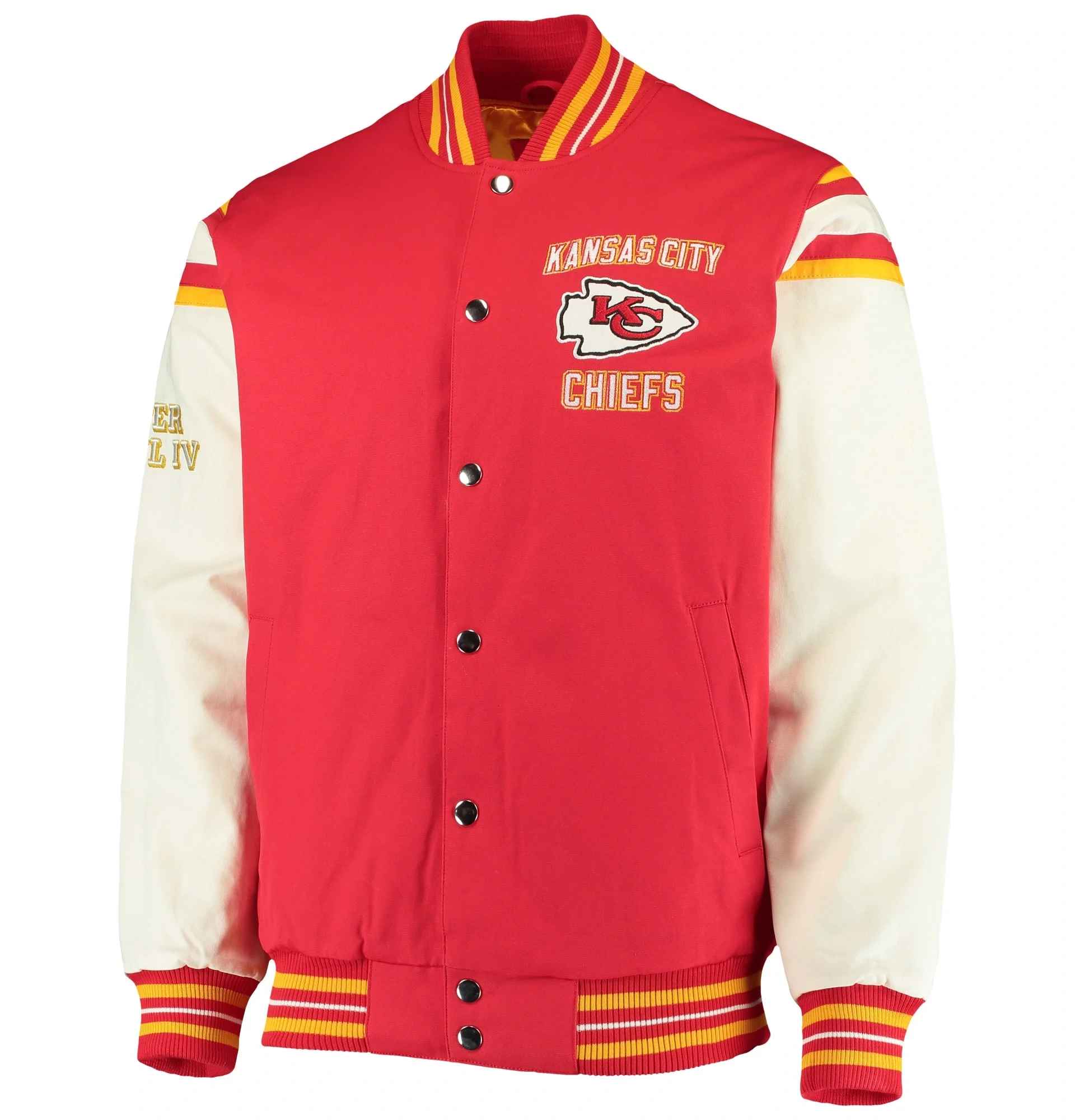 Kansas City Chiefs Victory Formation Commemorative Full Snap Varsity Jacket svj (2)